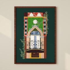 Alternative view of La Rosaleda - Arab Style Window Print