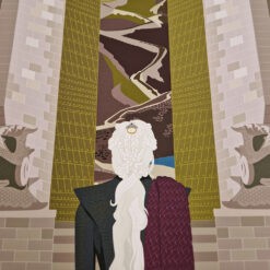Alternative view of Daenerys Targaryen at Dragonstone print