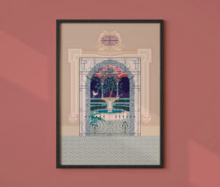 Jardines Strachan - Spanish Architecture Print