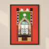 La Rosaleda - Arab Style Window Print