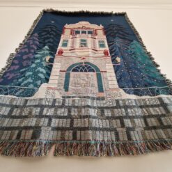 Alternative view of Woven Blancket - Christmas in Conwy Castle Hotel